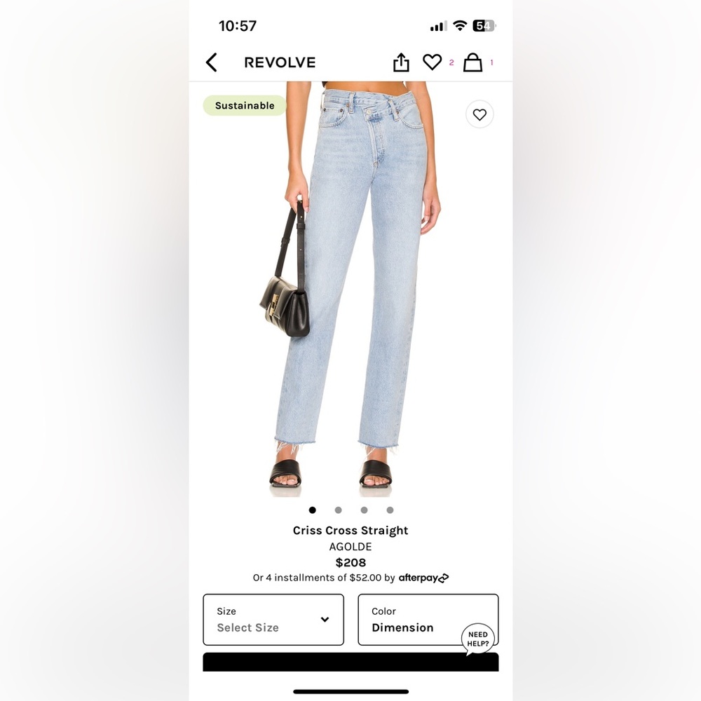 Agolde Criss Cross Jean